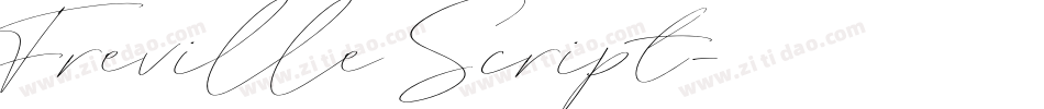 Freville Script字体转换